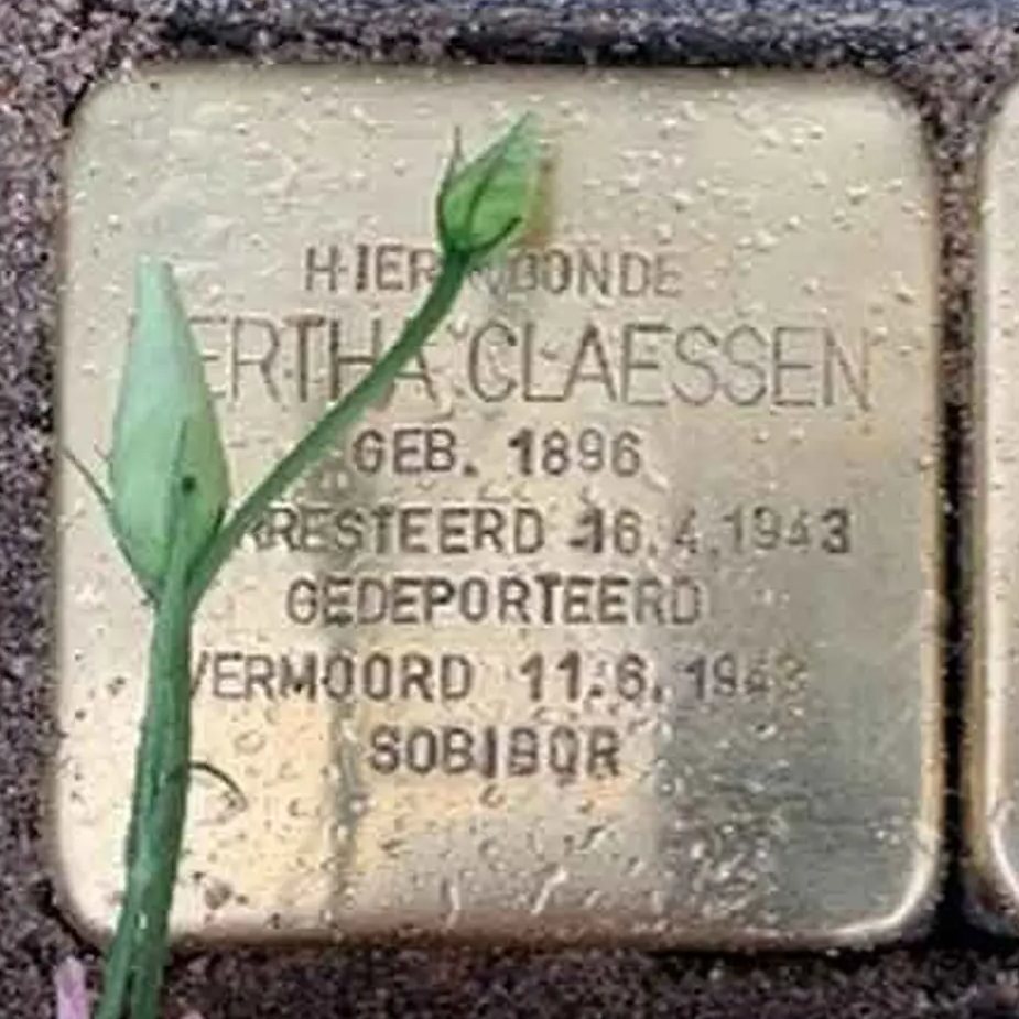 Struikelsteen voor Bertha Claessen