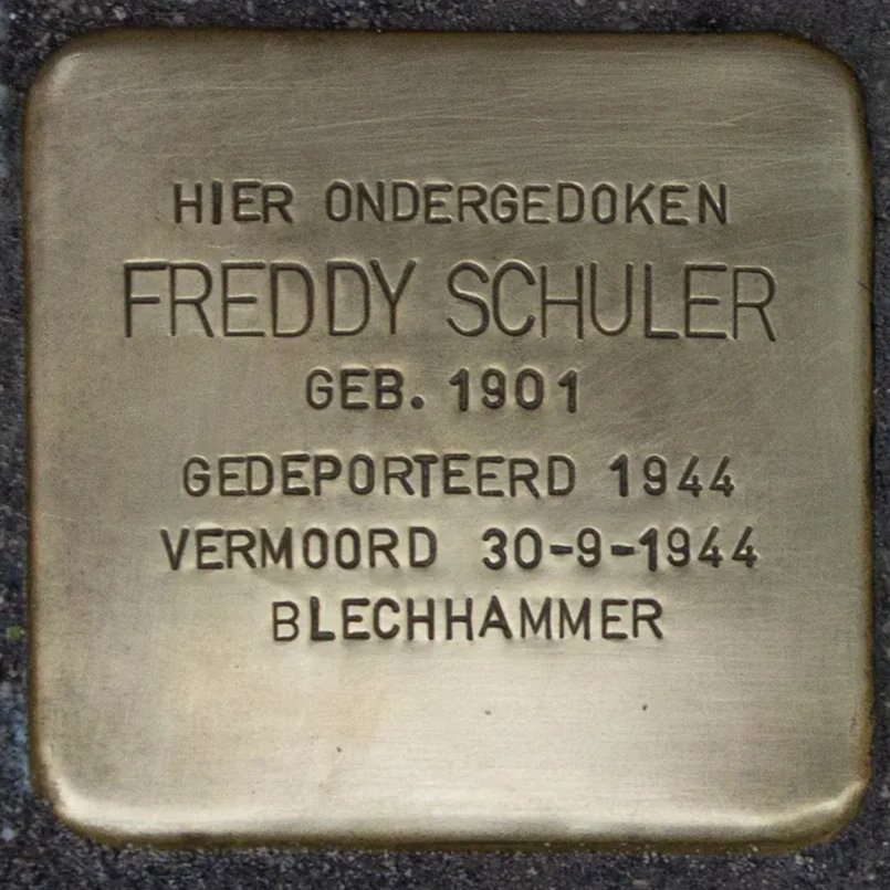 Struikelsteen voor Freddy Schuler