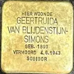 Struikelsteen voor Geertruida van Blijdenstijn-Simons