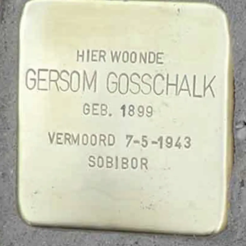Struikelsteen voor Gersom Gosschalk