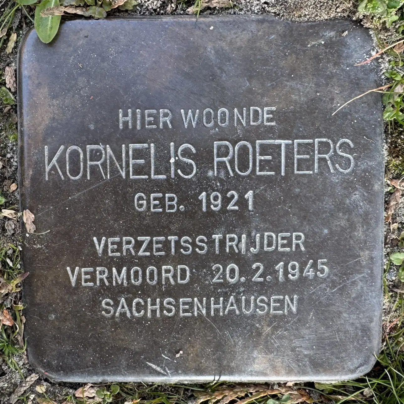 Struikelsteen voor Kornelis Roeters
