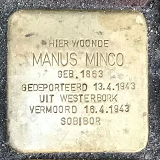 Struikelsteen voor Manus Minco