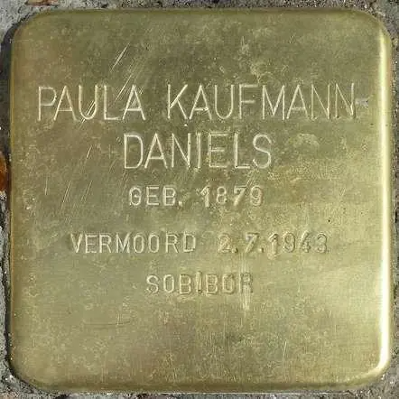 Struikelsteen voor Paula Kaufmann-Daniels