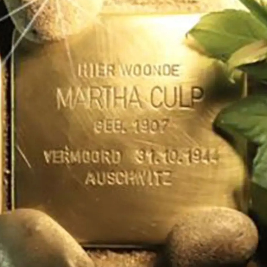 Struikelsteen voor Martha Culp