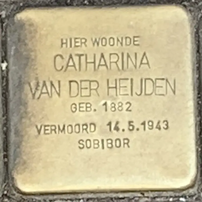 Struikelsteen voor Catharina Hendriette van der Heijden