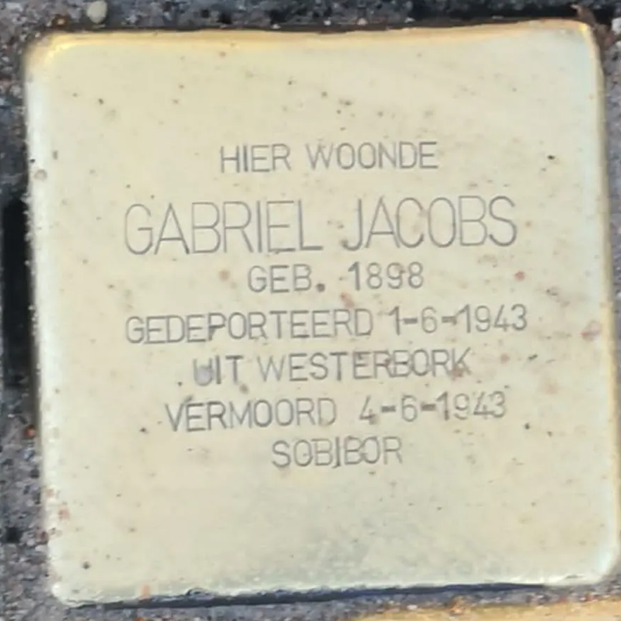Struikelsteen voor Gabriël Jacobs