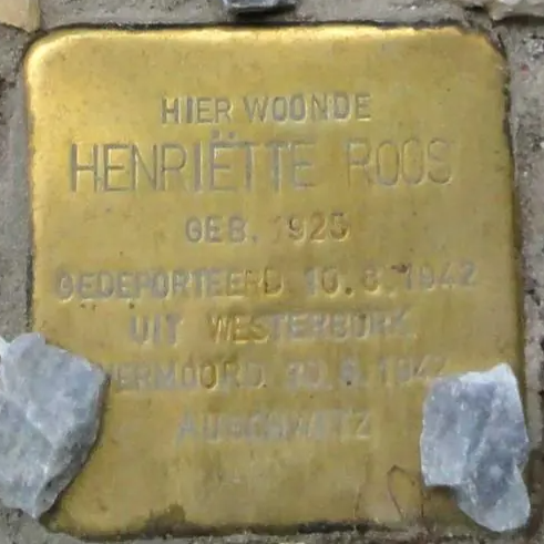 Struikelsteen voor Henriëtte Roos