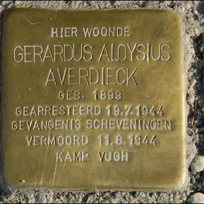 Struikelsteen voor Gerardus Aloysius Averdieck