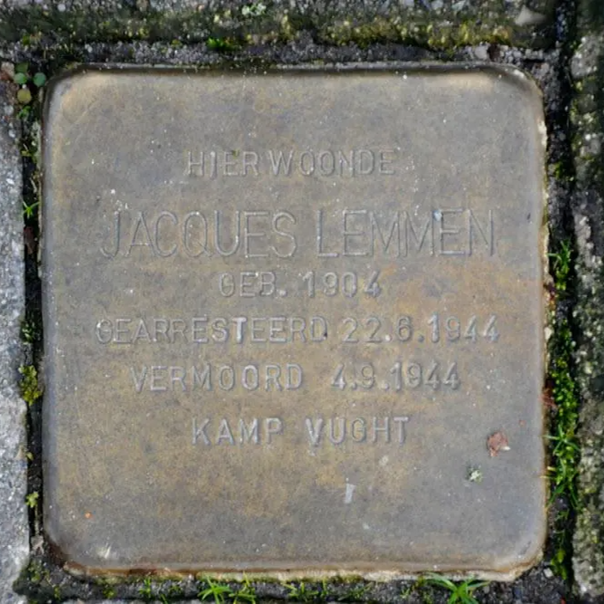 Struikelsteen voor Jacques Antoine Marie Lemmen