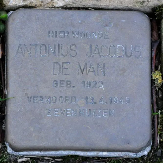 Struikelsteen voor Antonius Jacobus de Man