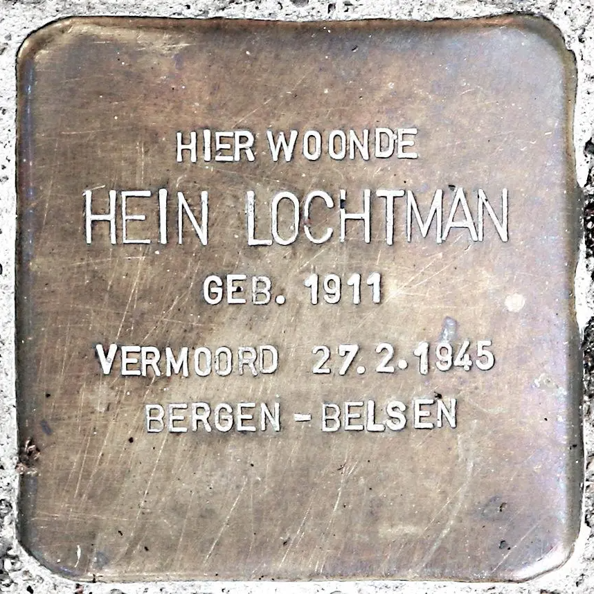 Struikelsteen voor Hendrik Joseph (Hein) Lochtman