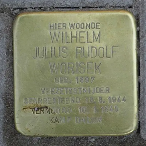 Struikelsteen voor Wilhelm Julius Rudolf Vorisek (Worisek)