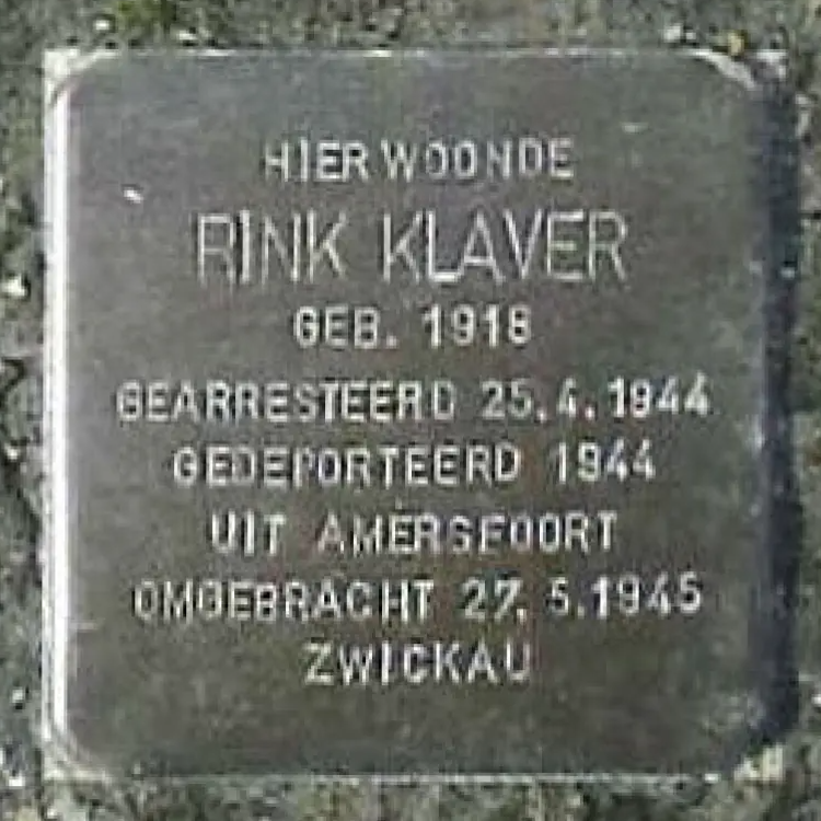Struikelsteen voor Rink Klaver