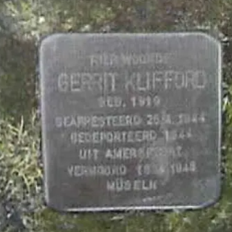 Struikelsteen voor Gerrit Klifford