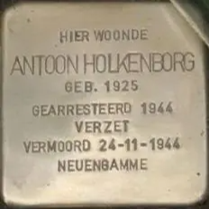 Struikelsteen voor Antonius Hermanus Matheus Holkenborg