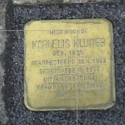 Struikelsteen voor Cornelis (Kornelis) Kluiter
