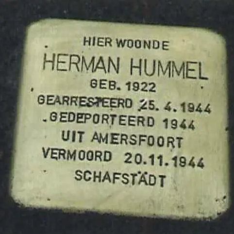Struikelsteen voor Herman Hummel