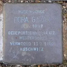 Struikelsteen voor Dora Gazan