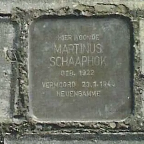 Struikelsteen voor Martinus Schaaphok
