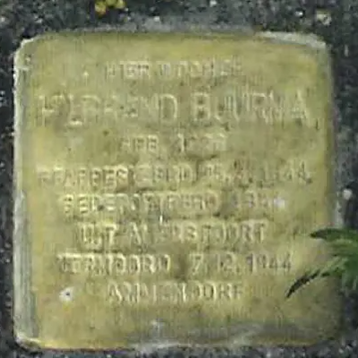 Struikelsteen voor Hilbrand Buurma