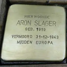 Struikelsteen voor Aron Slager