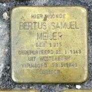 Struikelsteen voor Bertus Samuel Meijer