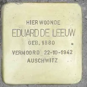 Struikelsteen voor Eduard de Leeuw