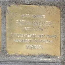 Struikelsteen voor Sofia Kalker