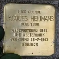Struikelsteen voor Jacques Heijmans