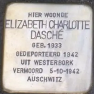 Struikelsteen voor Elisabeth Charlotte Dasché