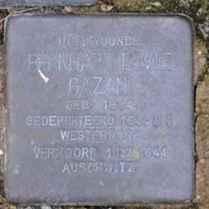 Struikelsteen voor Bernard Levie Gazan