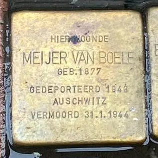 Struikelsteen voor Meijer van Boele