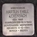 Struikelsteen voor Martin Emil Levenbach