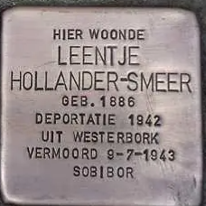 Struikelsteen voor Leentje Hollander-Smeer