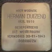 Struikelsteen voor Herman Duizend