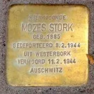 Struikelsteen voor Mozes Stork