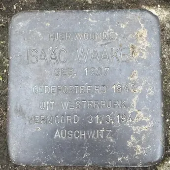 Struikelsteen voor Isaäc Waaker