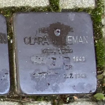 Struikelsteen voor Clara Velleman