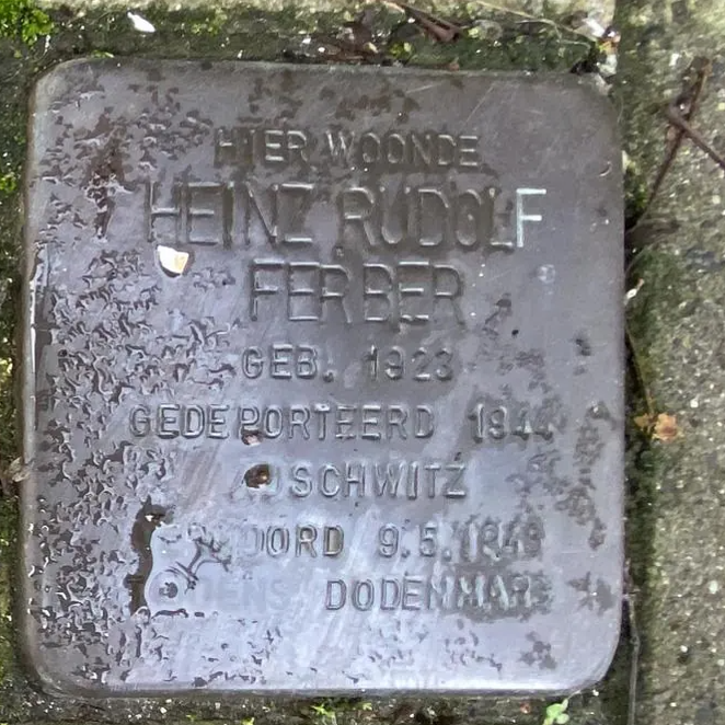 Struikelsteen voor Heinz Rudolf Ferber