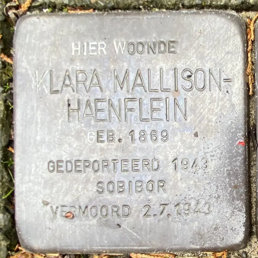 Struikelsteen voor Klara Mallison-Haenflein