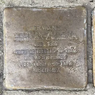 Struikelsteen voor Herman Zuidema