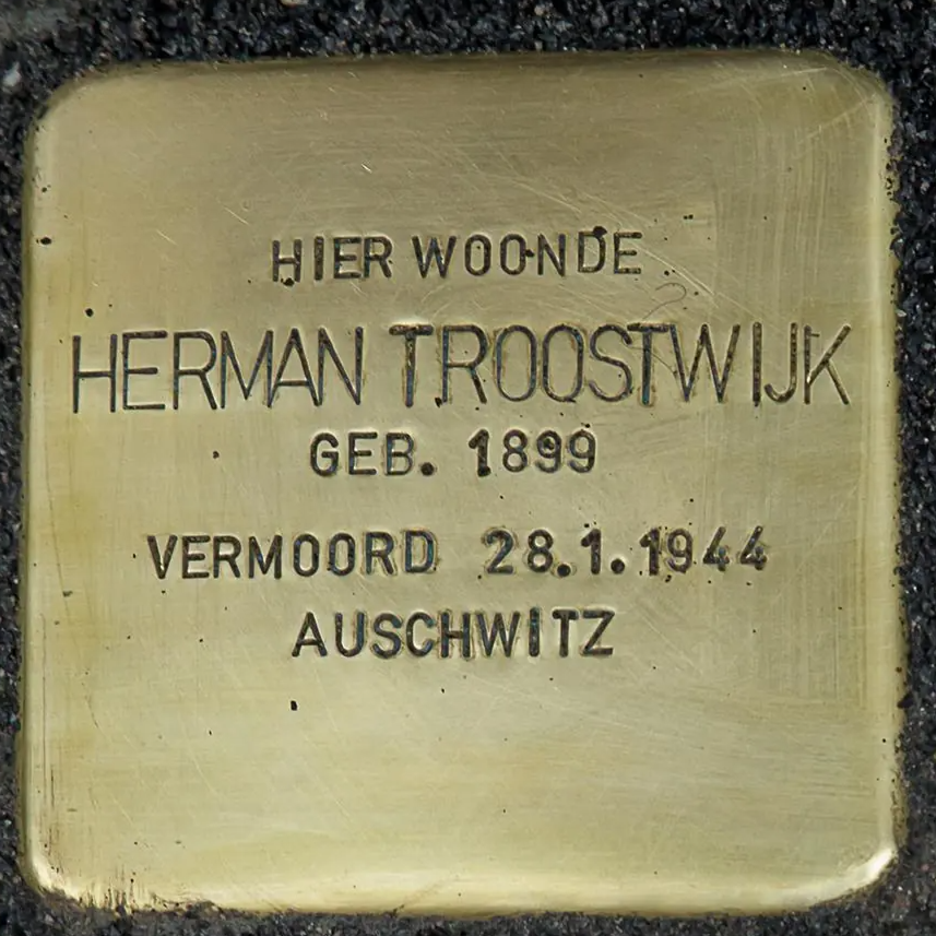 Struikelsteen voor Herman Troostwijk