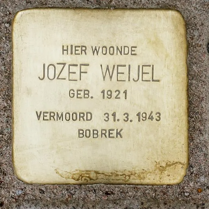 Struikelsteen voor Jozef Weijel