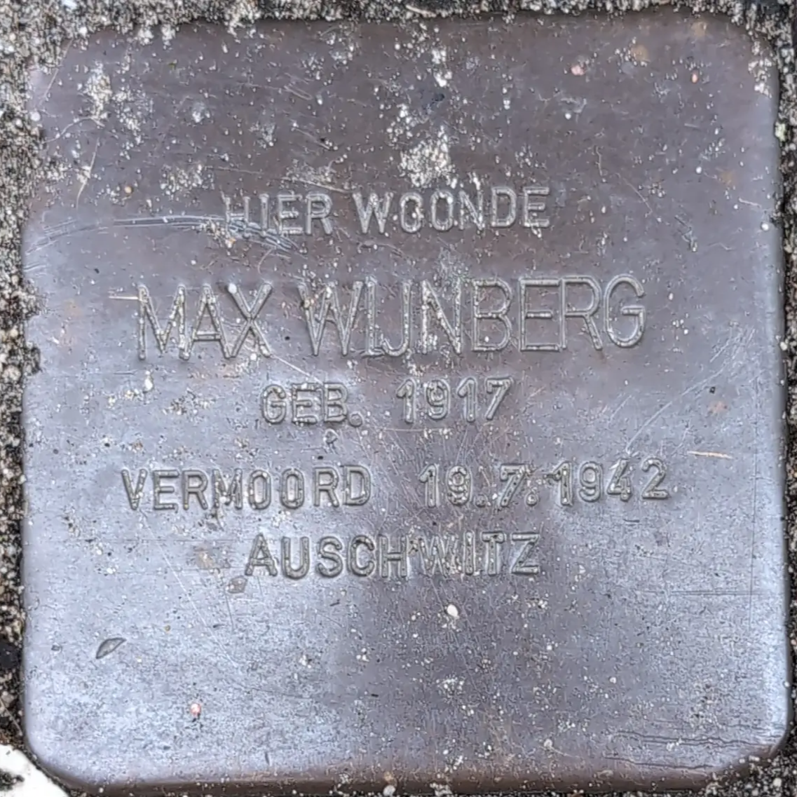 Struikelsteen voor Max Wijnberg
