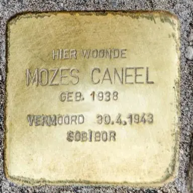 Struikelsteen voor Mozes Caneel