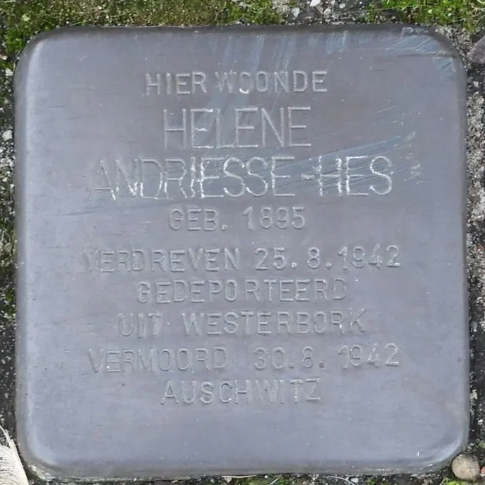 Struikelsteen voor Helene Andriesse-Hes