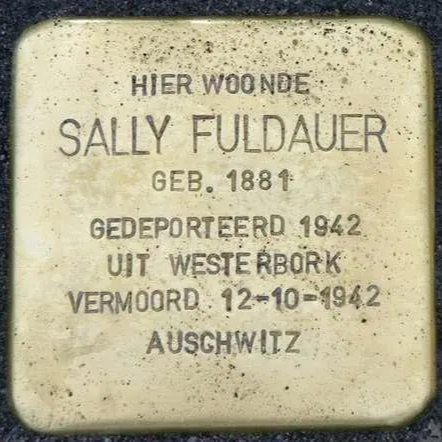 Struikelsteen voor Sally Fuldauer