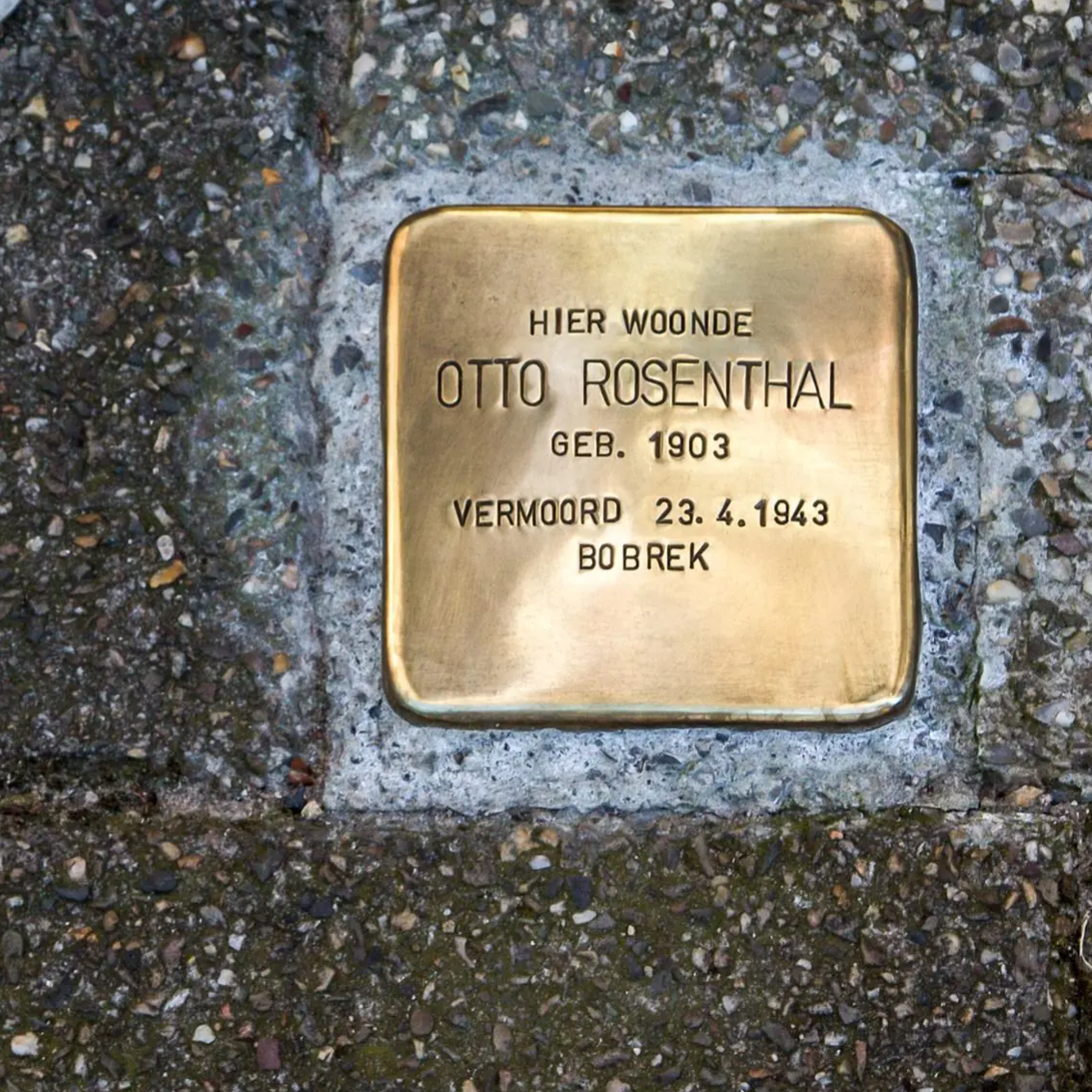 Struikelsteen voor Otto Rosenthal