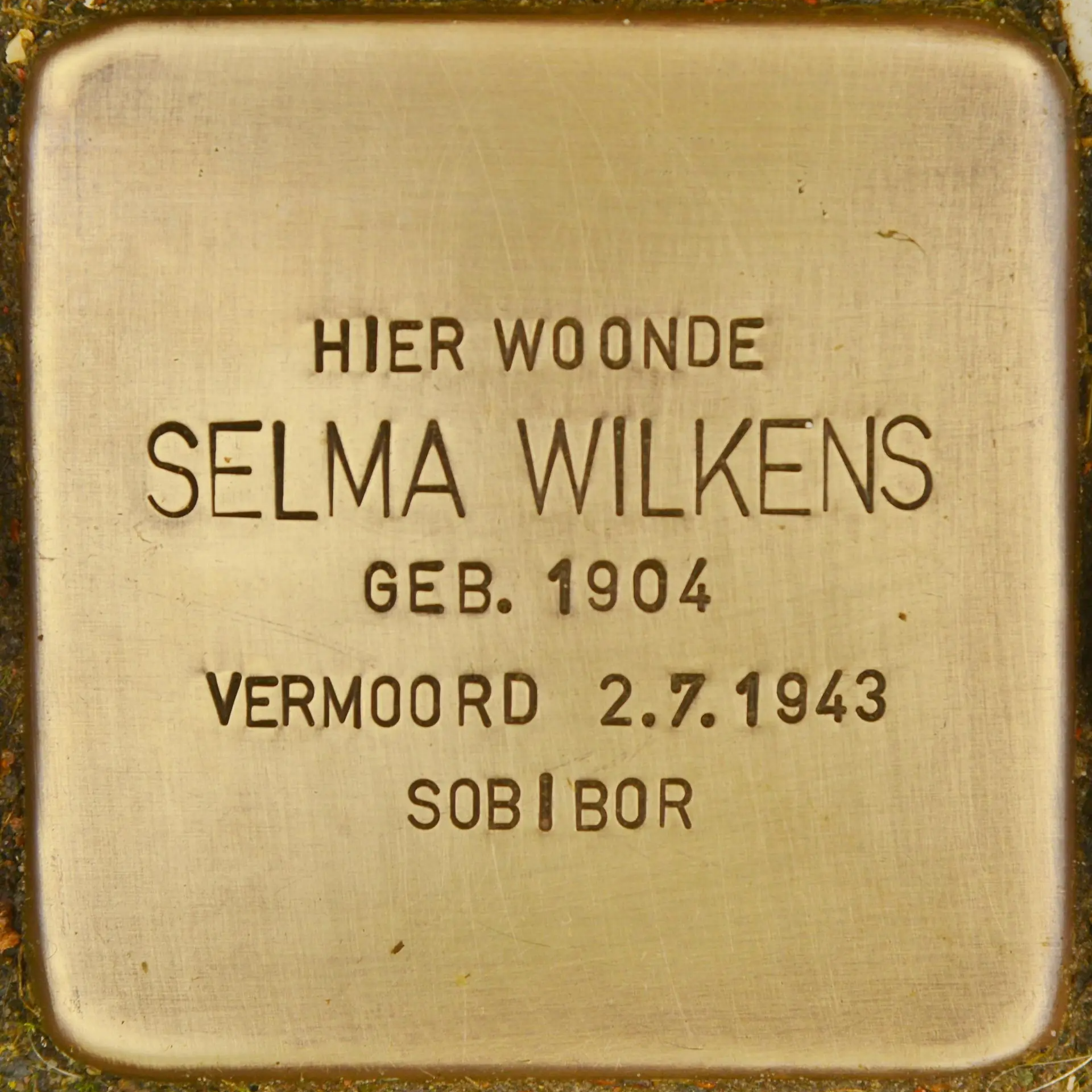 Struikelsteen voor Selma Wilkens