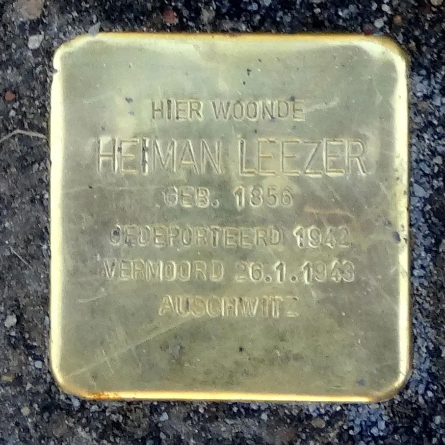 Struikelsteen voor Heiman Leezer